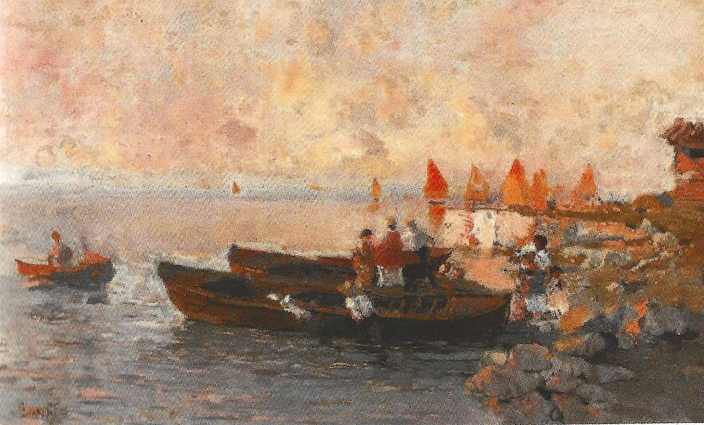 Laguna al tramonto